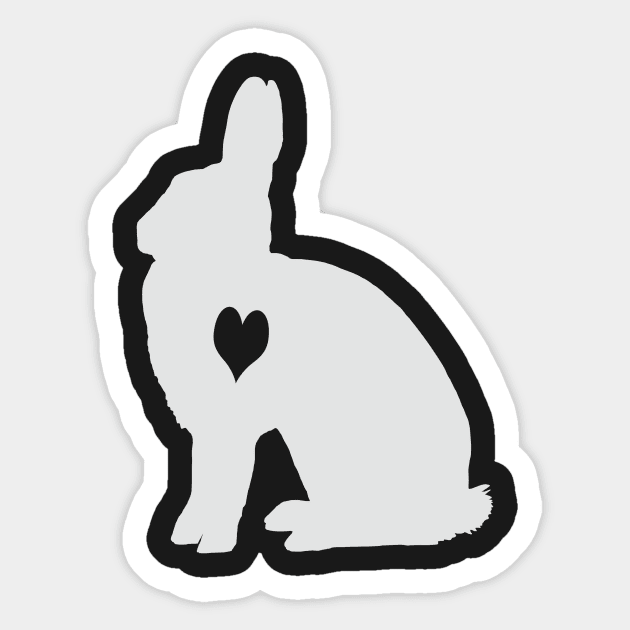 Britannia Petite Rabbit Sticker by Psitta